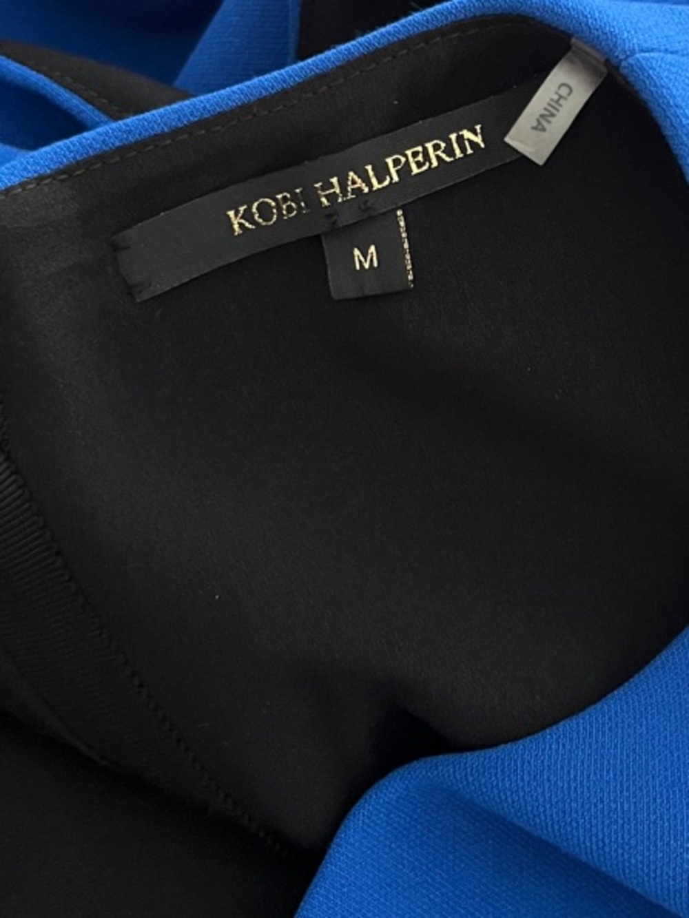 KOBI HALPERIN Sleeveless Royal Blue Fit & Flare Dress Size Medium - Picture 6 of 7